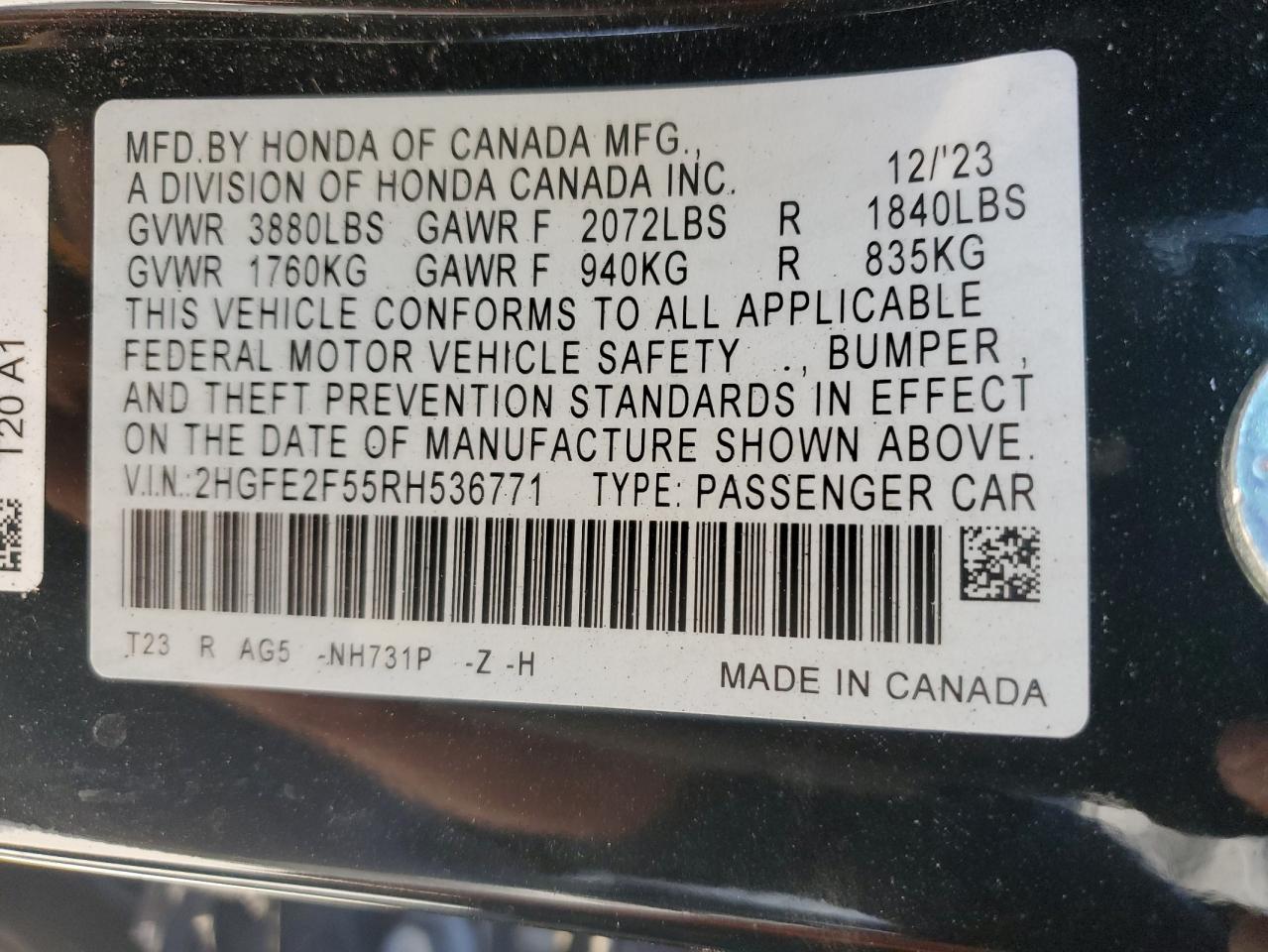 2024 Honda Civic - Image 12