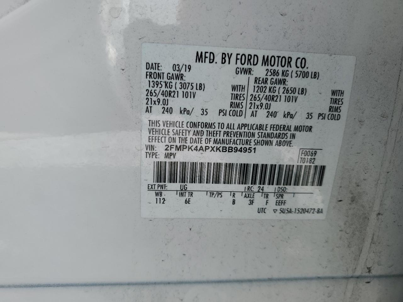 2019 Ford Edge - Image 15