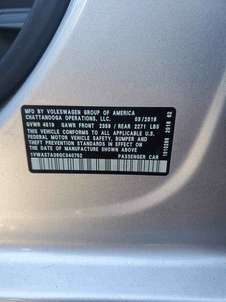 2016 Volkswagen Passat - Image 14