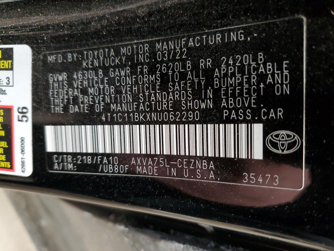 2022 Toyota Camry - Image 15