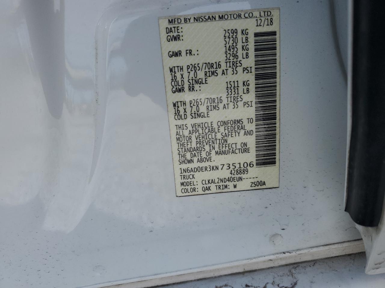 2019 Nissan Navara (Frontier) - Image 13