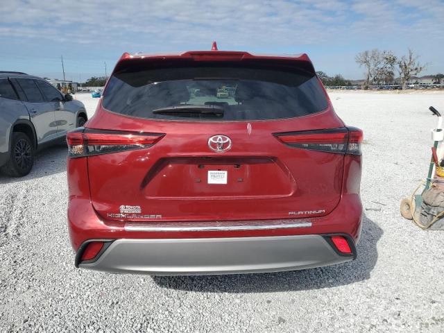  TOYOTA HIGHLANDER 2023 Червоний