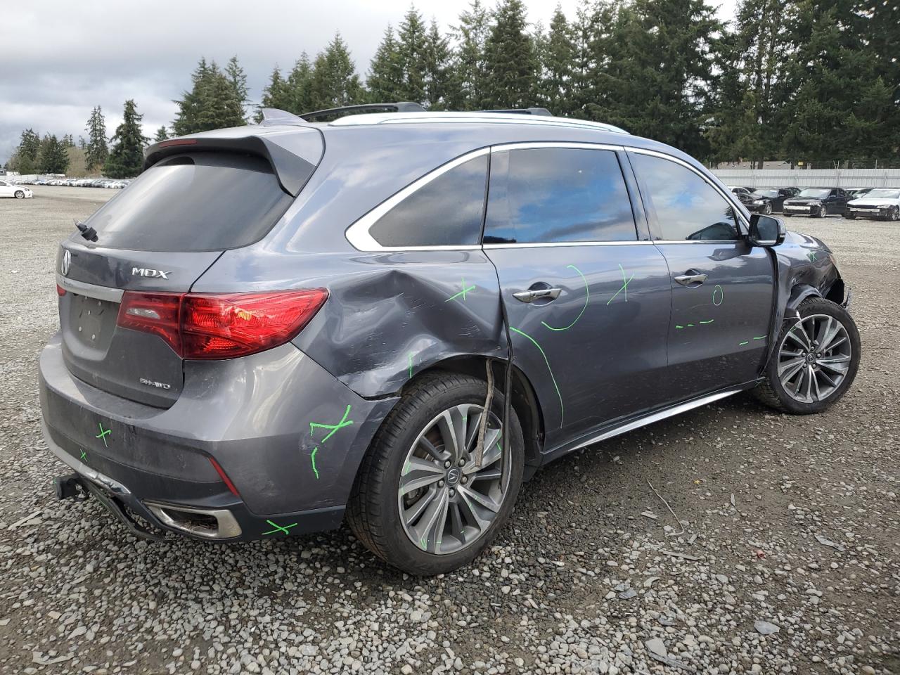 VIN 5FRYD4H53HB007745 2017 ACURA MDX no.3