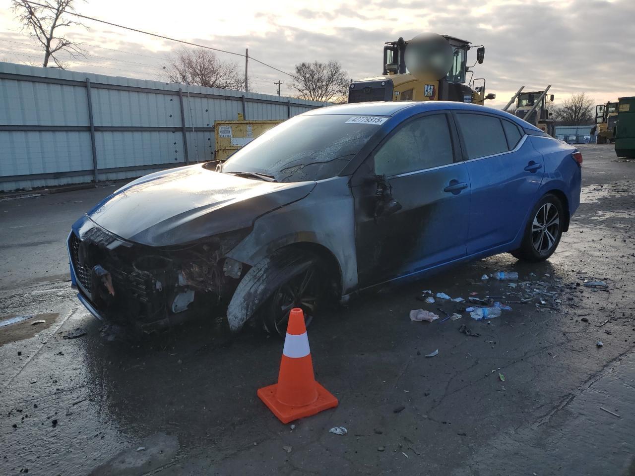 2022 Nissan Sentra Sv for Sale in Lebanon, TN - Burn