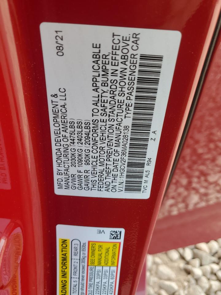2021 Honda Accord - Image 14