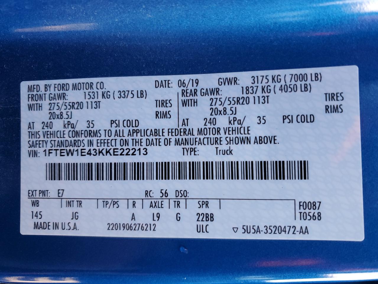 2019 Ford F-150 - Image 13