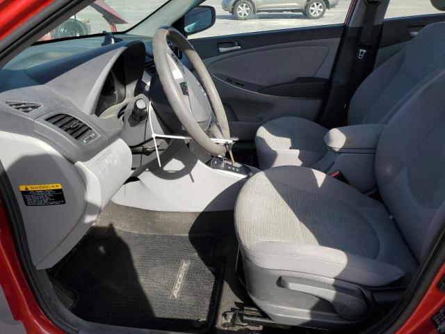  HYUNDAI ACCENT 2016 Czerwony