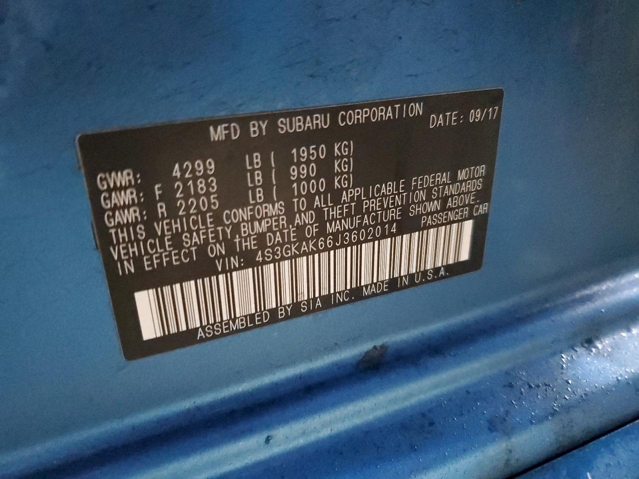 2018 Subaru Impreza - Image 12