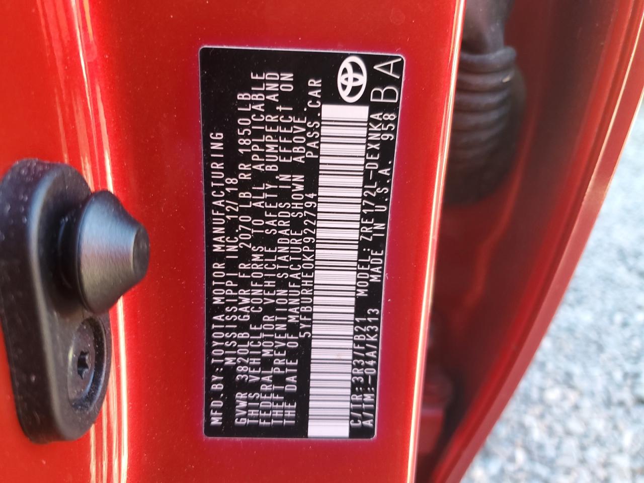 2019 Toyota Corolla - Image 12