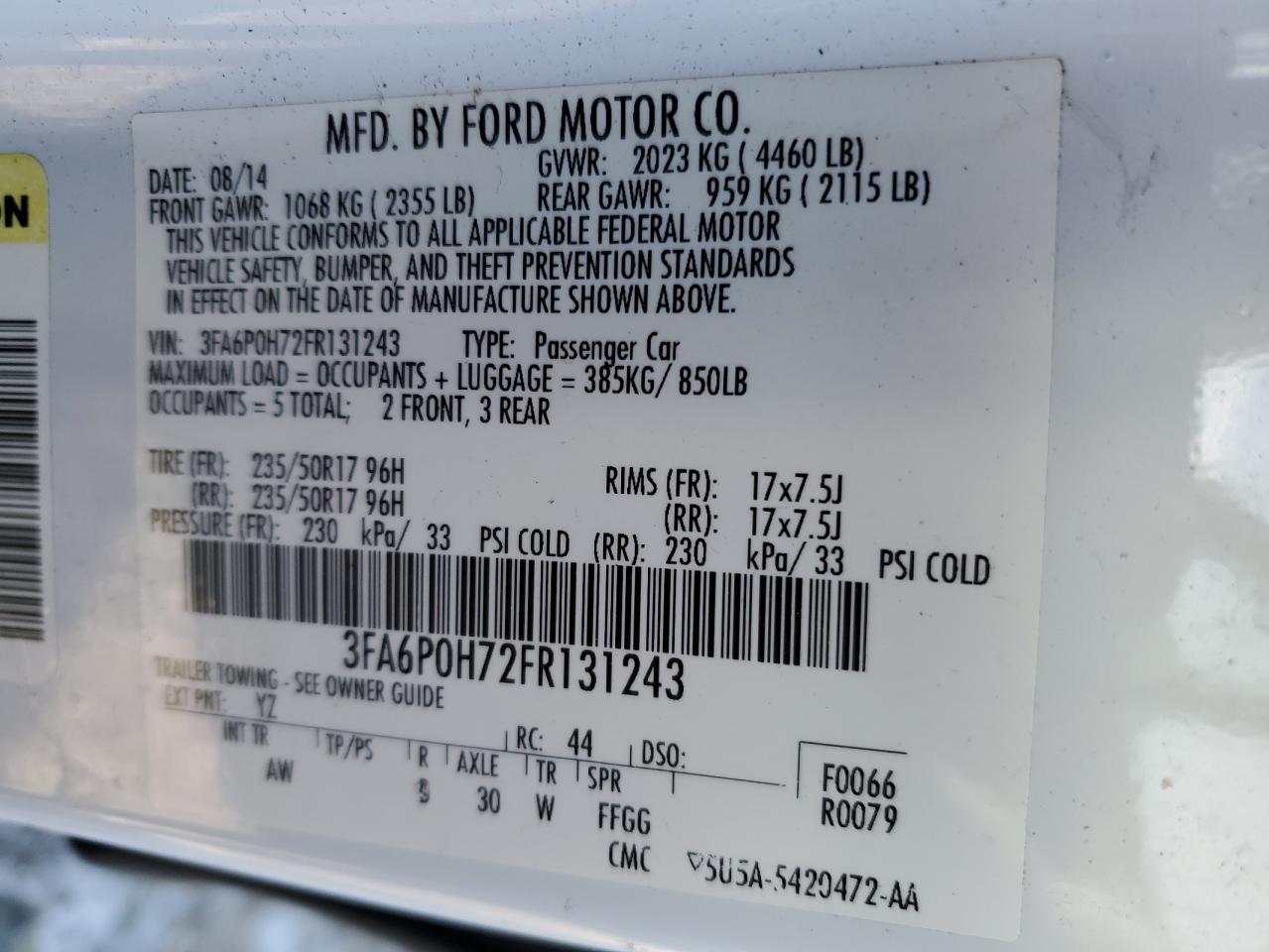 2015 Ford Fusion - Image 13