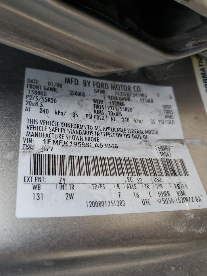 2008 Ford Expedition El Limited VIN: 1FMFK19568LA53848 Lot: 54787715