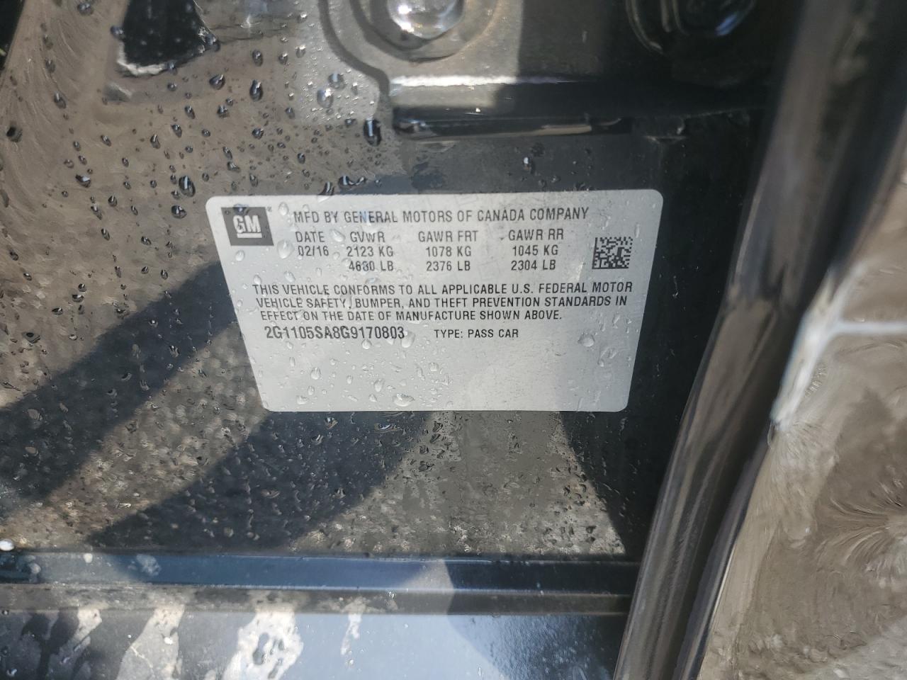 2016 Chevrolet Impala - Image 12
