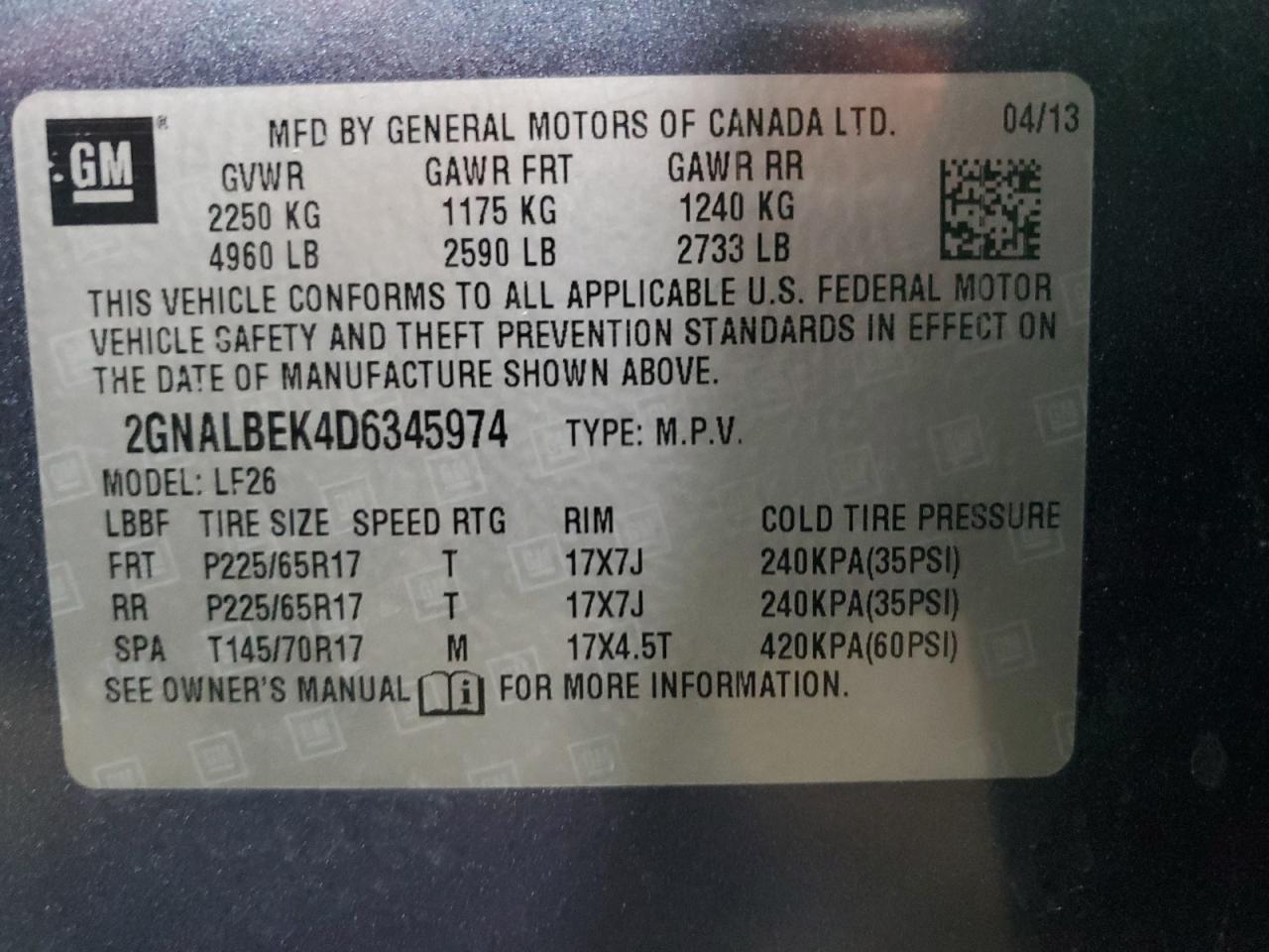 2013 Chevrolet Equinox - Image 13