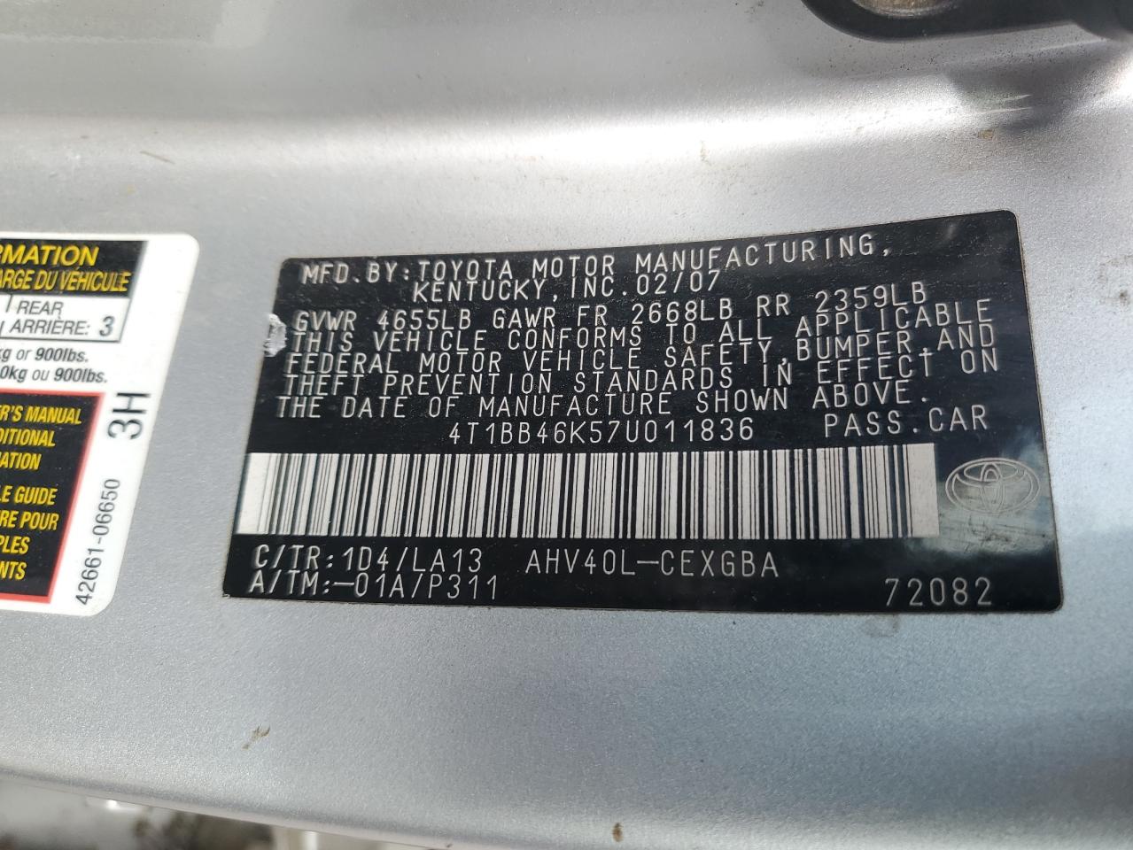 2007 Toyota Camry - Image 12