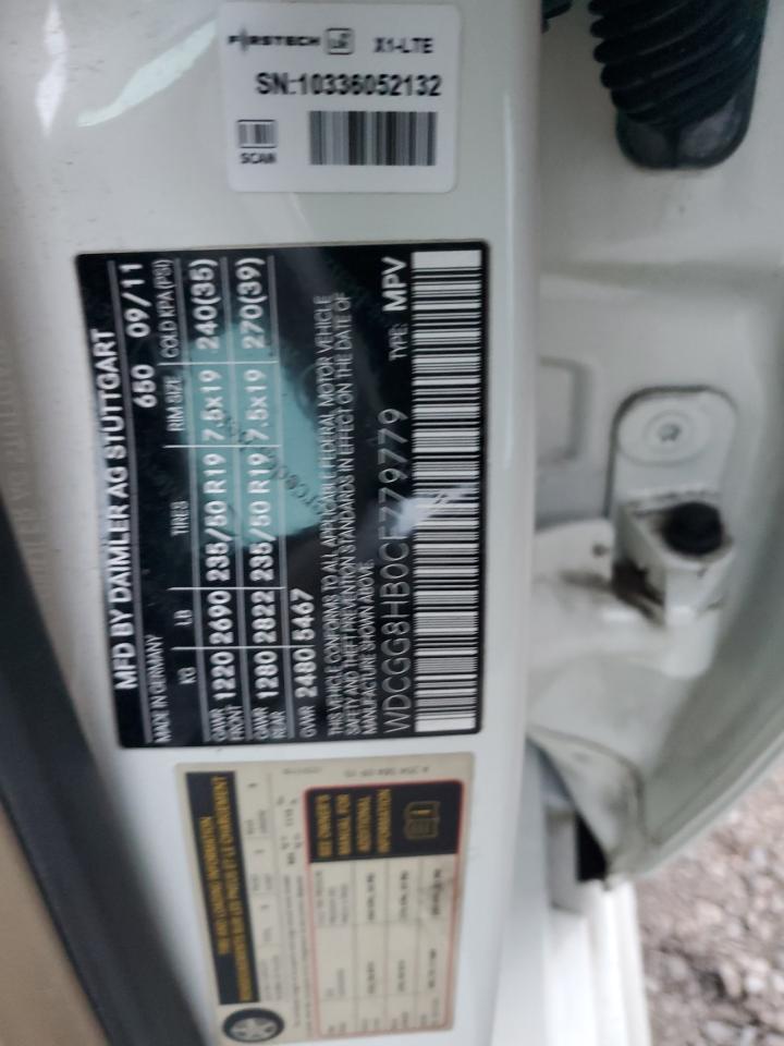 2012 Mercedes-Benz Glk 350 4Matic VIN: WDCGG8HB0CF779779 Lot: 88256975