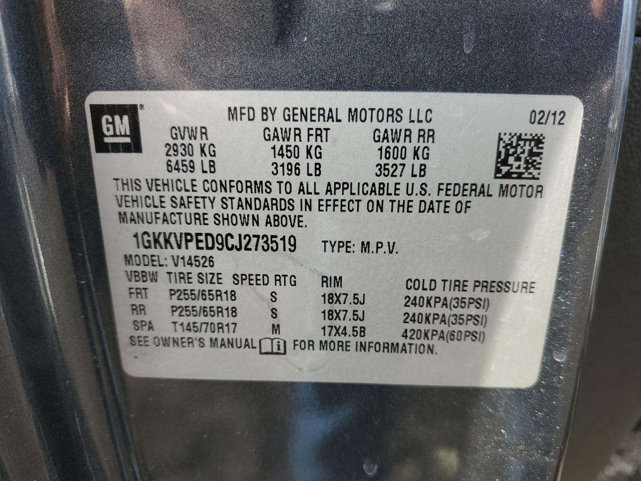 2012 GMC Acadia - Image 13