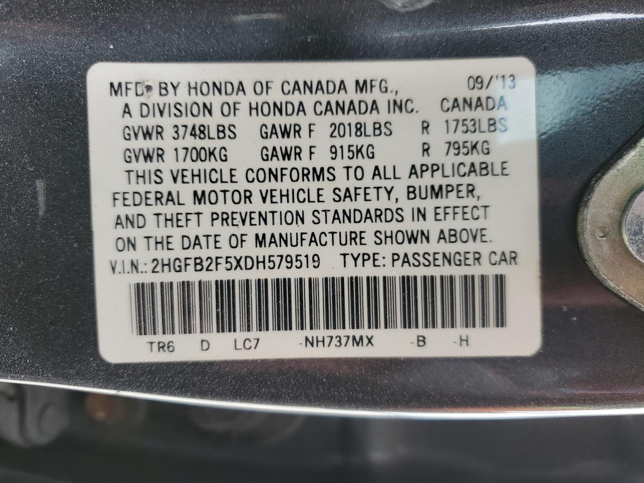 2013 Honda Civic - Image 12