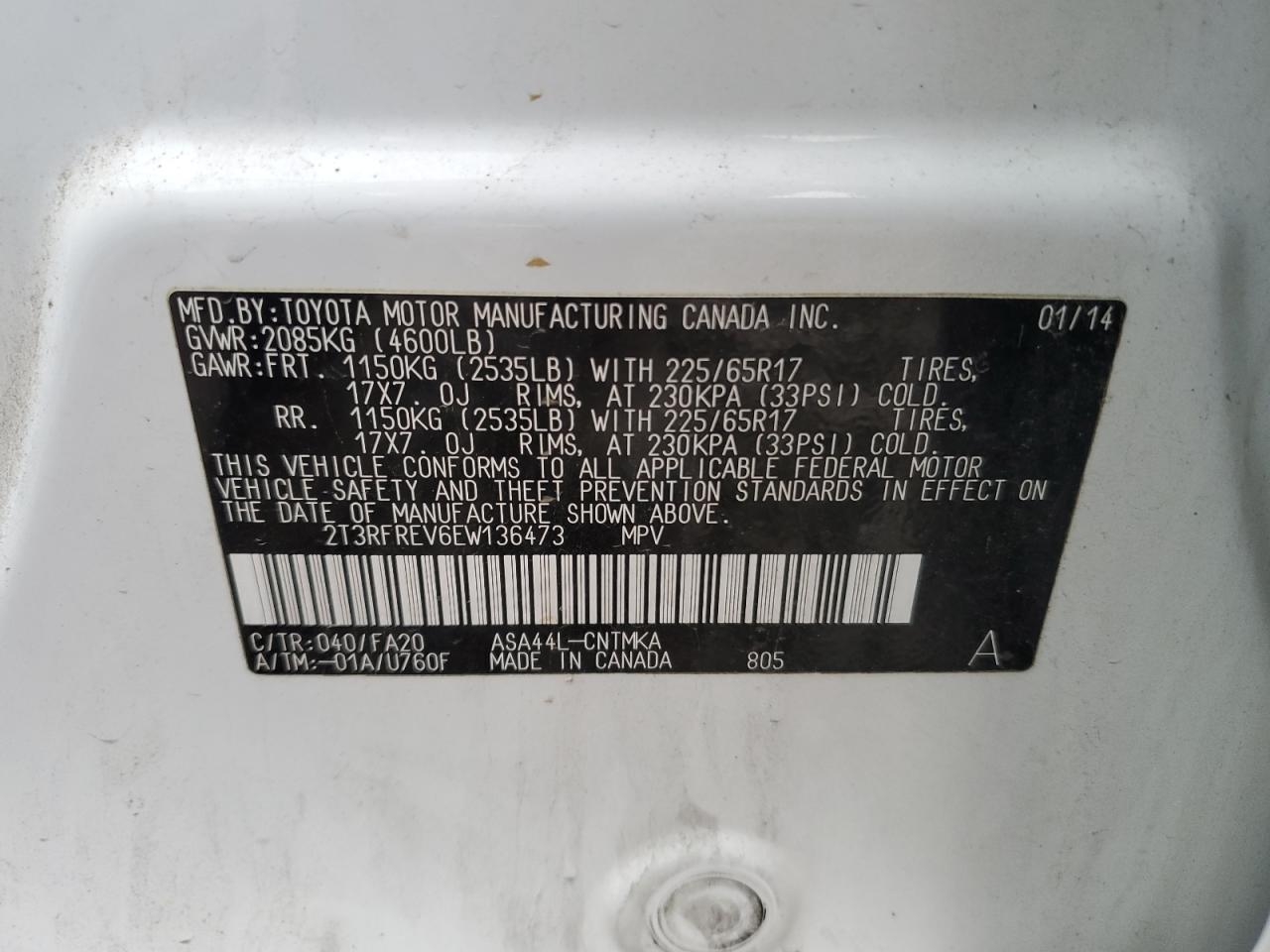 2014 Toyota RAV 4 - Image 14