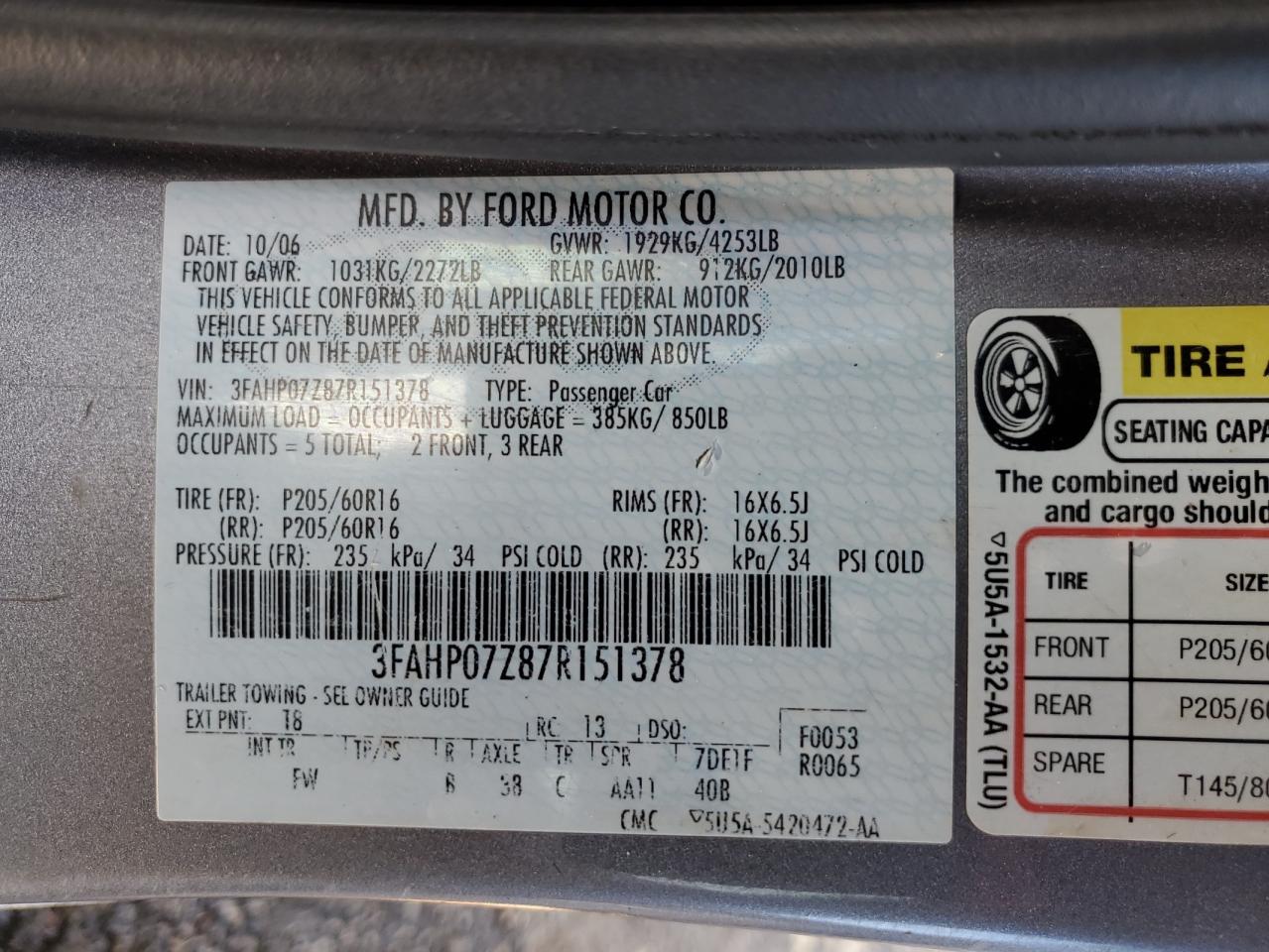 2007 Ford Fusion - Image 14