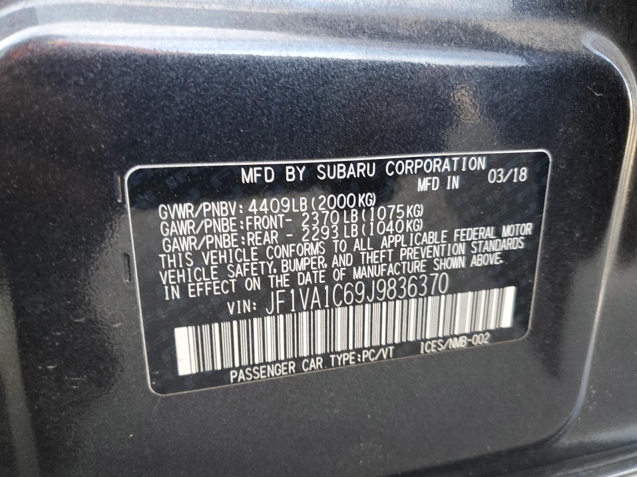 2018 Subaru WRX - Image 14