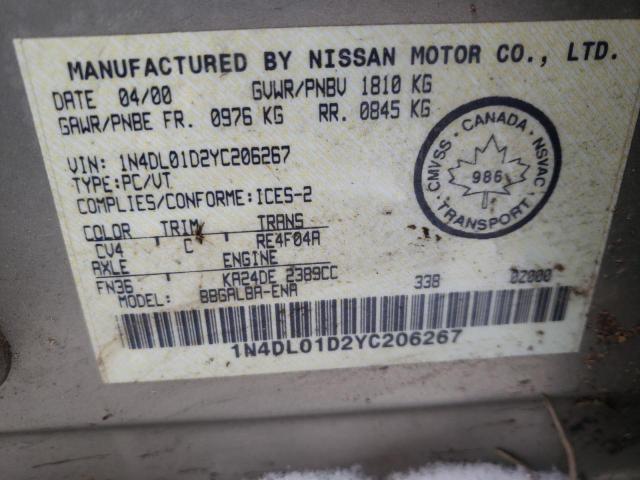 2000 NISSAN ALTIMA XE