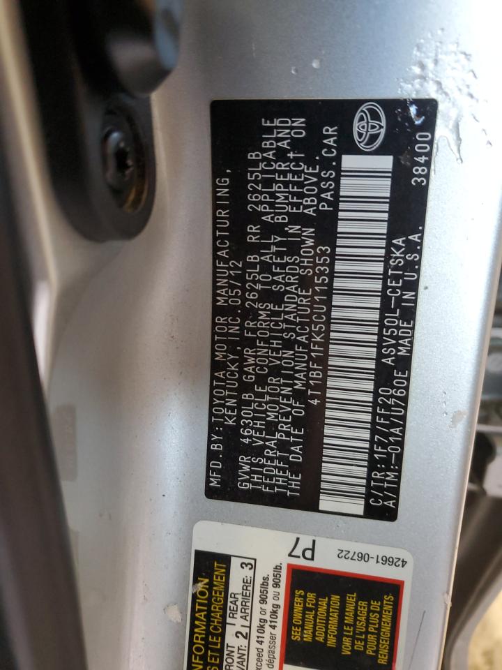 2012 Toyota Camry - Image 15