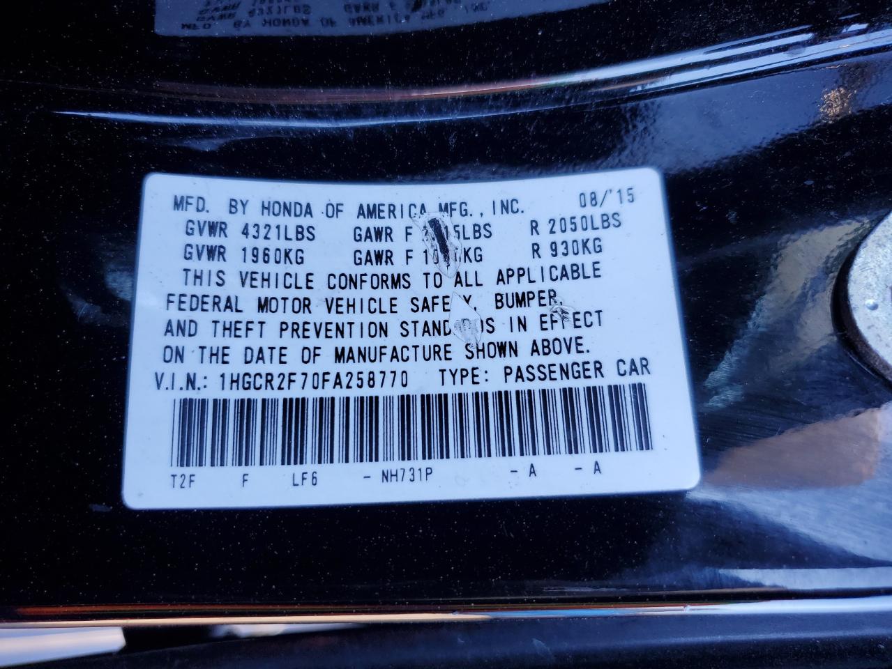 2015 Honda Accord - Image 15
