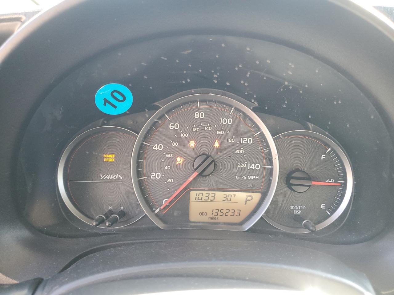 2012 Toyota Yaris VIN: JTDJTUD39CD513624 Lot: 88854285