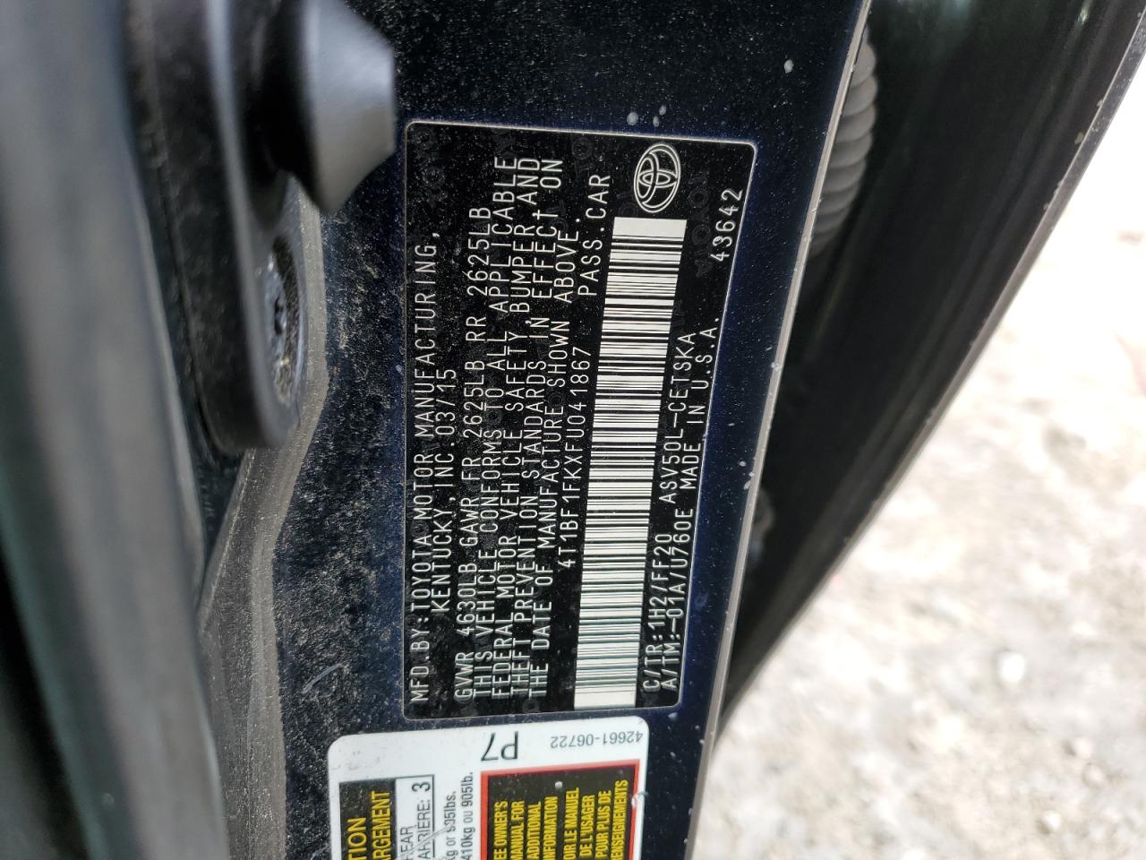 2015 Toyota Camry - Image 12