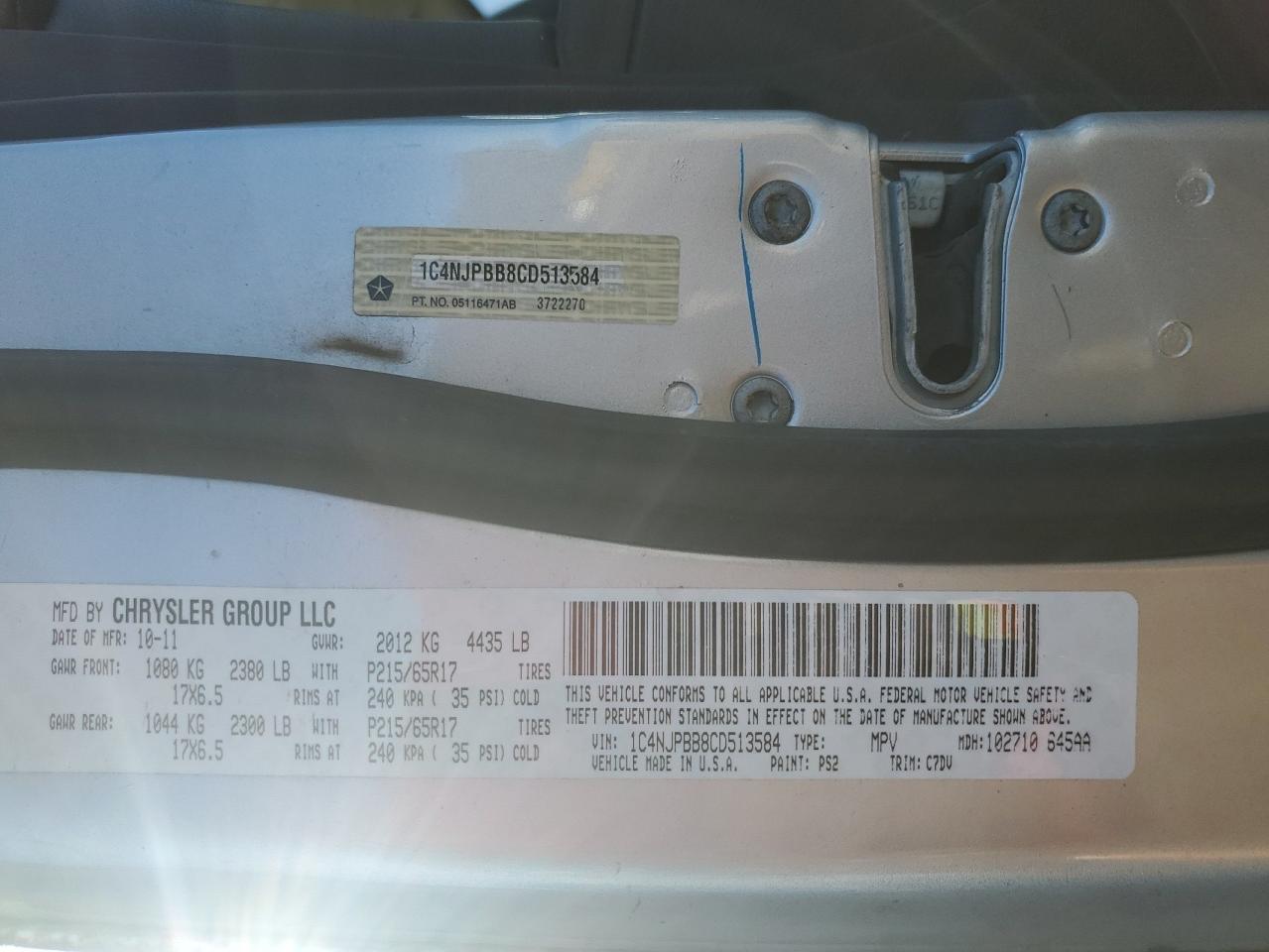 2012 Jeep Liberty (Patriot) - Image 13