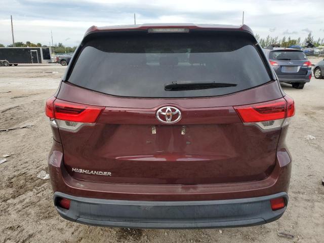  TOYOTA HIGHLANDER 2019 Бордовий