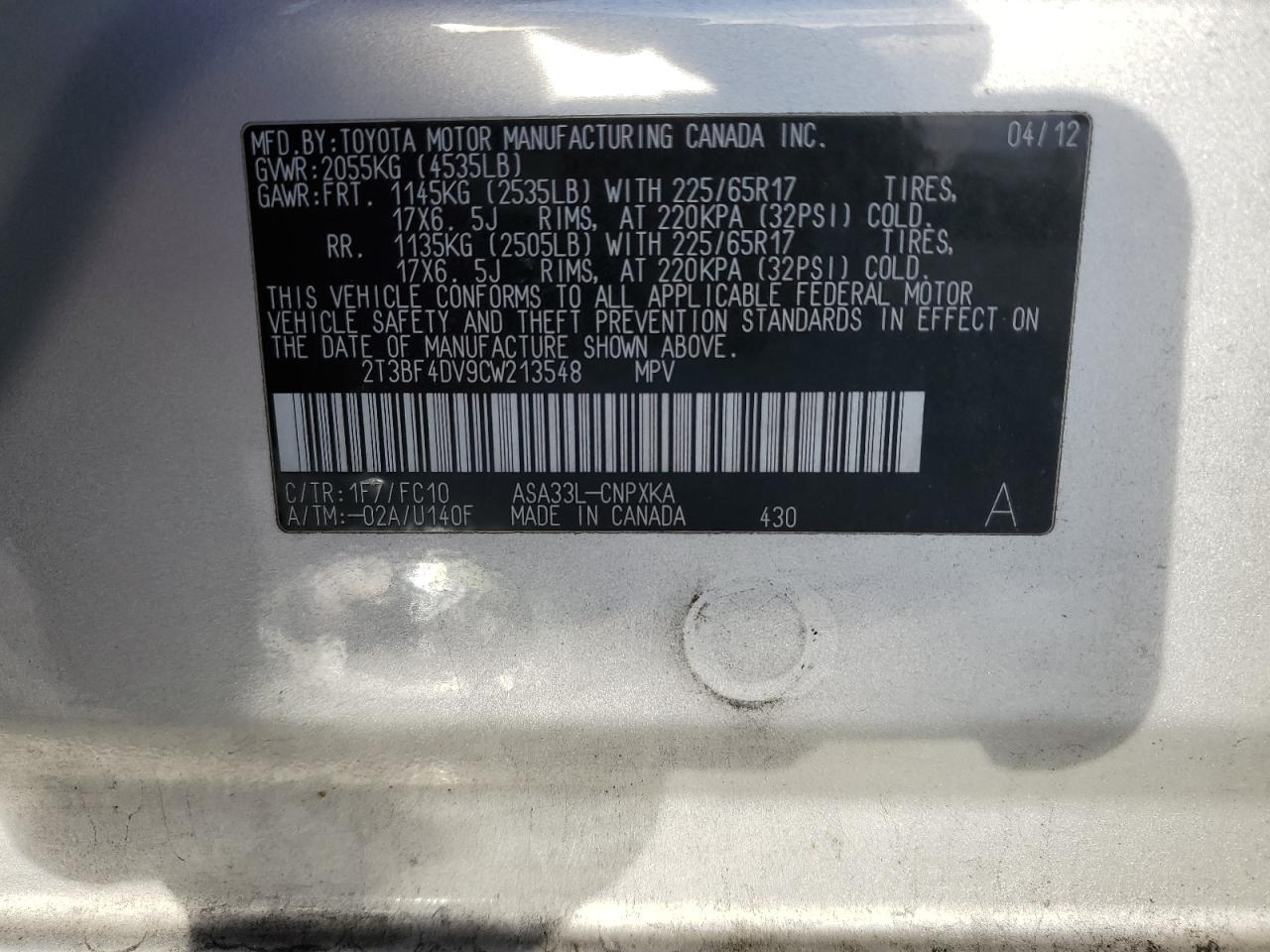 2012 Toyota RAV 4 - Image 16