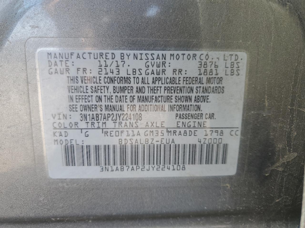 2018 Nissan Sentra - Image 15