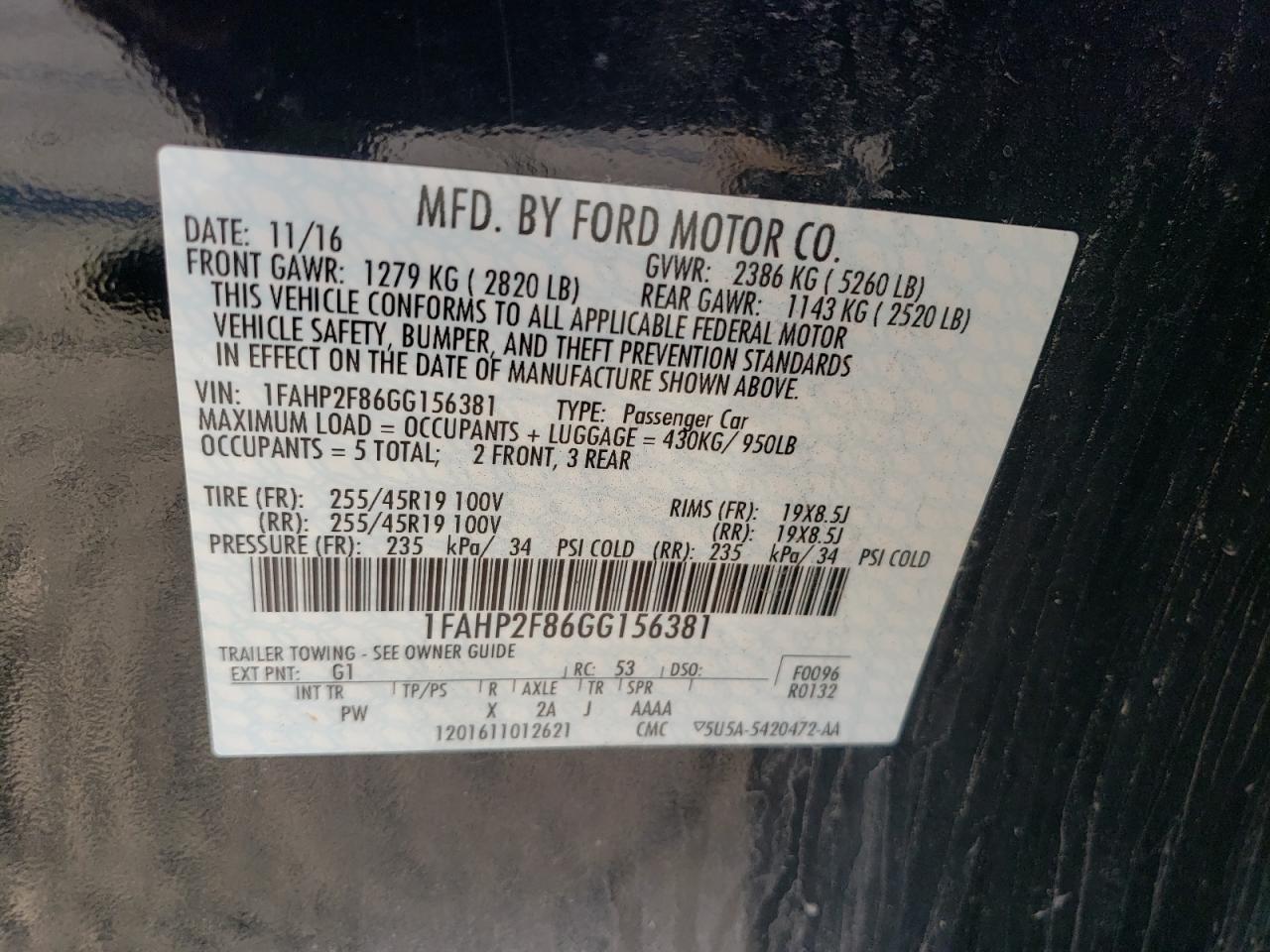 2016 Ford Taurus - Image 13