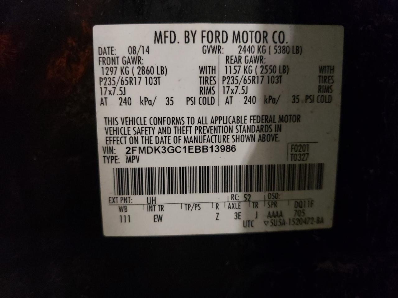 2014 Ford Edge - Image 13