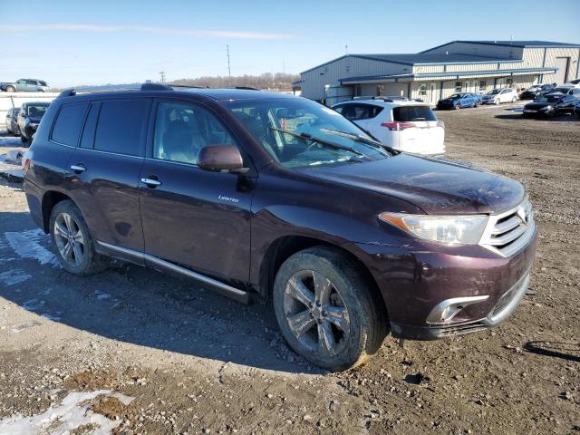  TOYOTA HIGHLANDER 2013 Бордовый