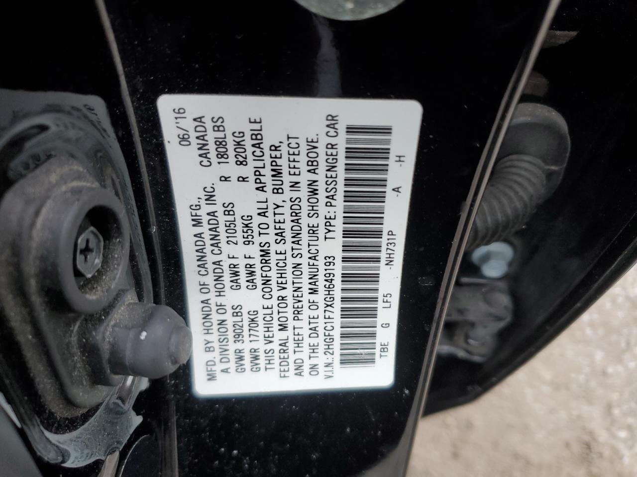2016 Honda Civic - Image 12