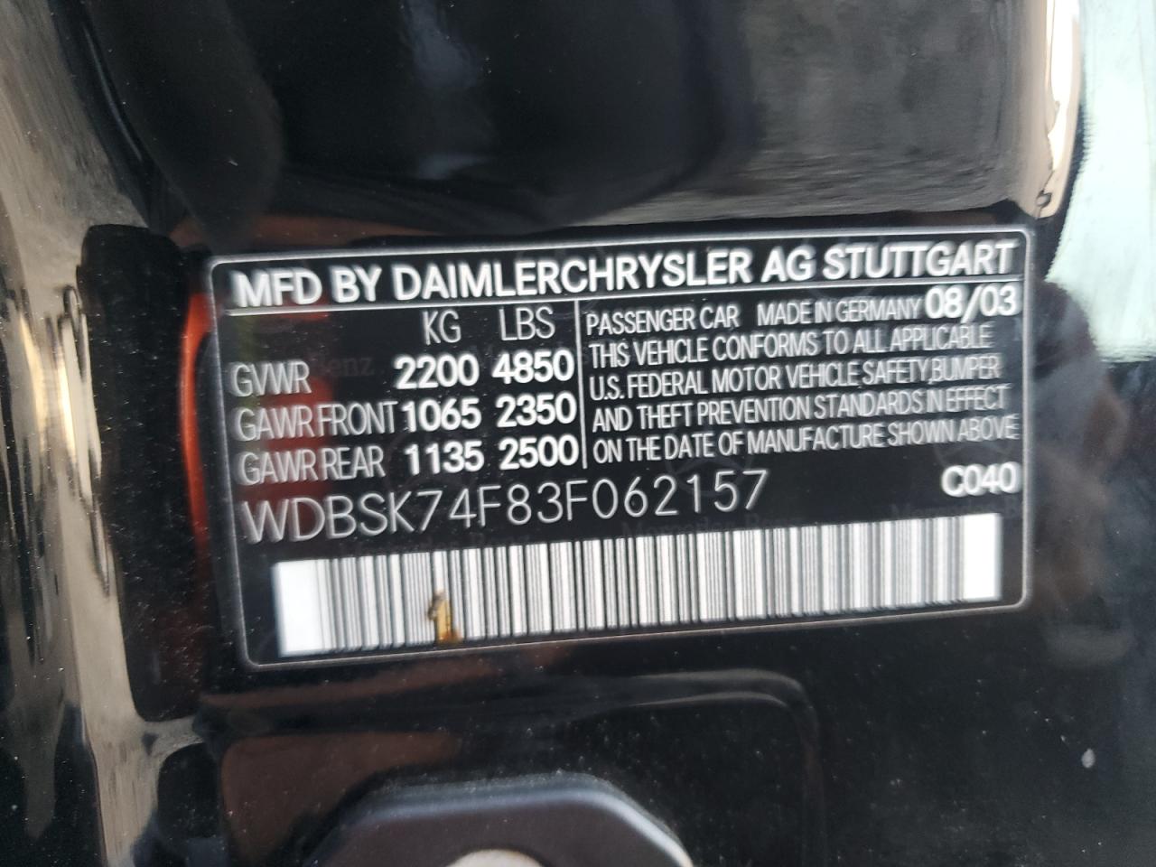 2003 Mercedes-Benz SL-klasse - Image 12