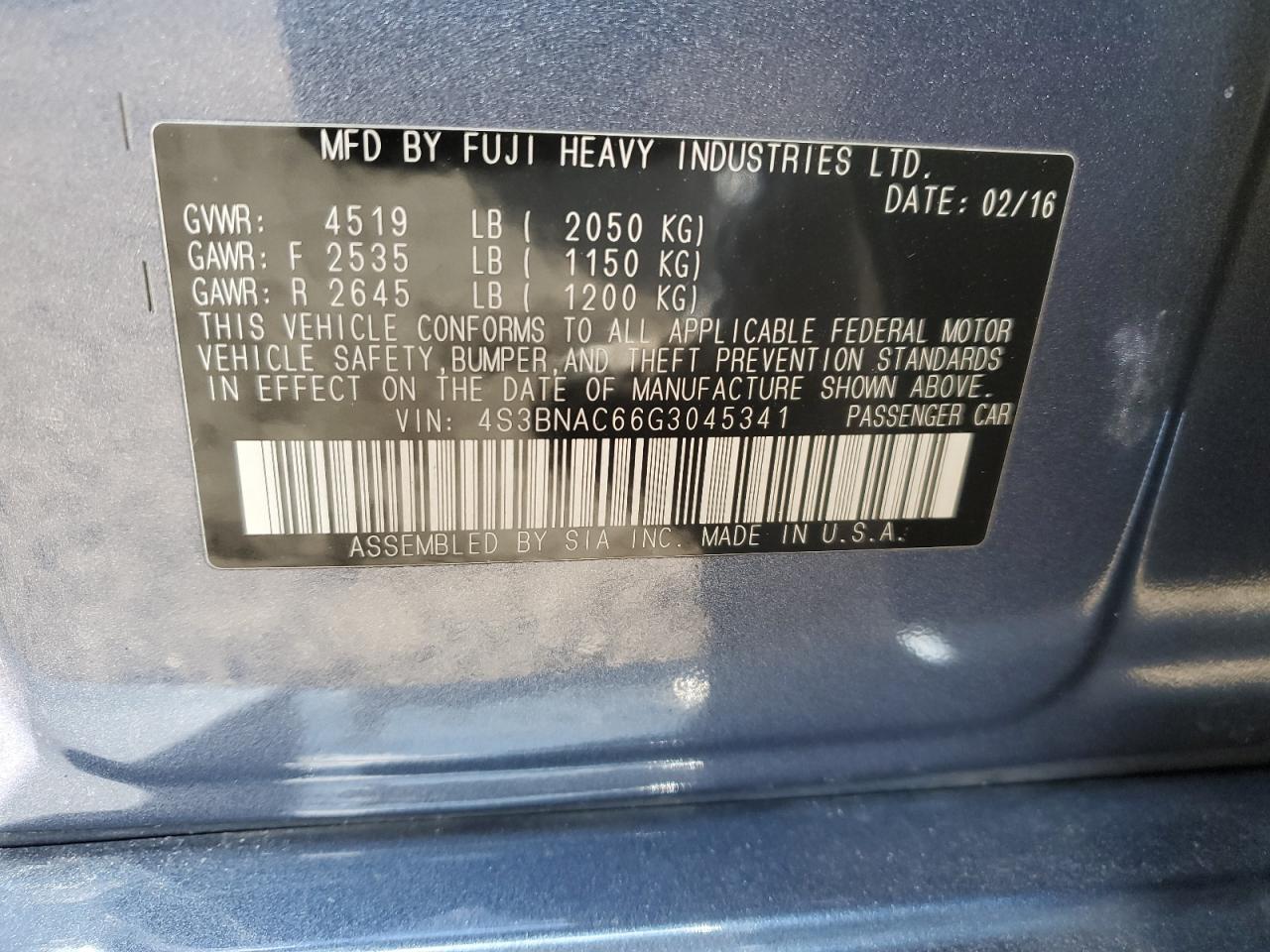 2016 Subaru Legacy - Image 12