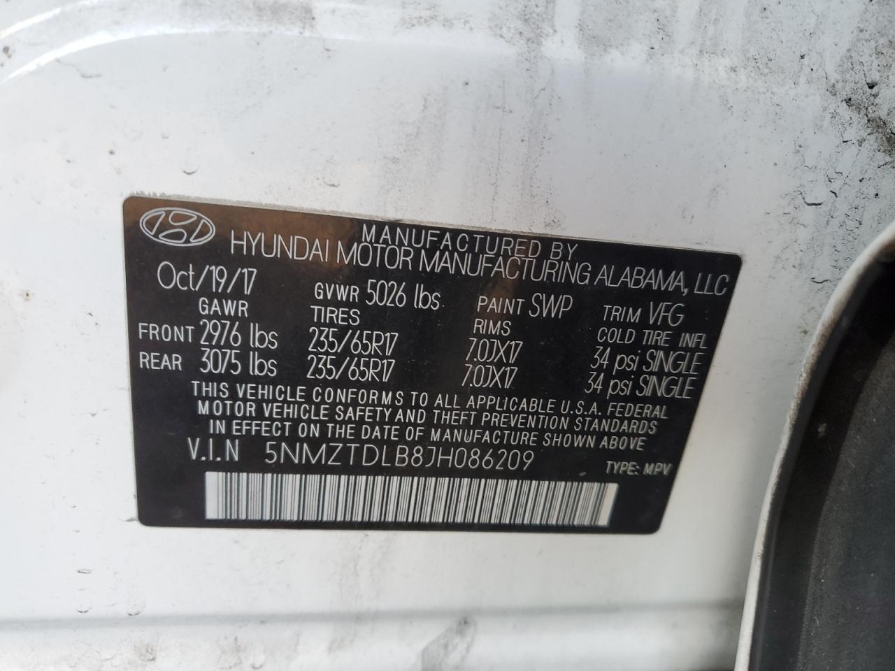 2018 Hyundai Santa Fe - Image 12