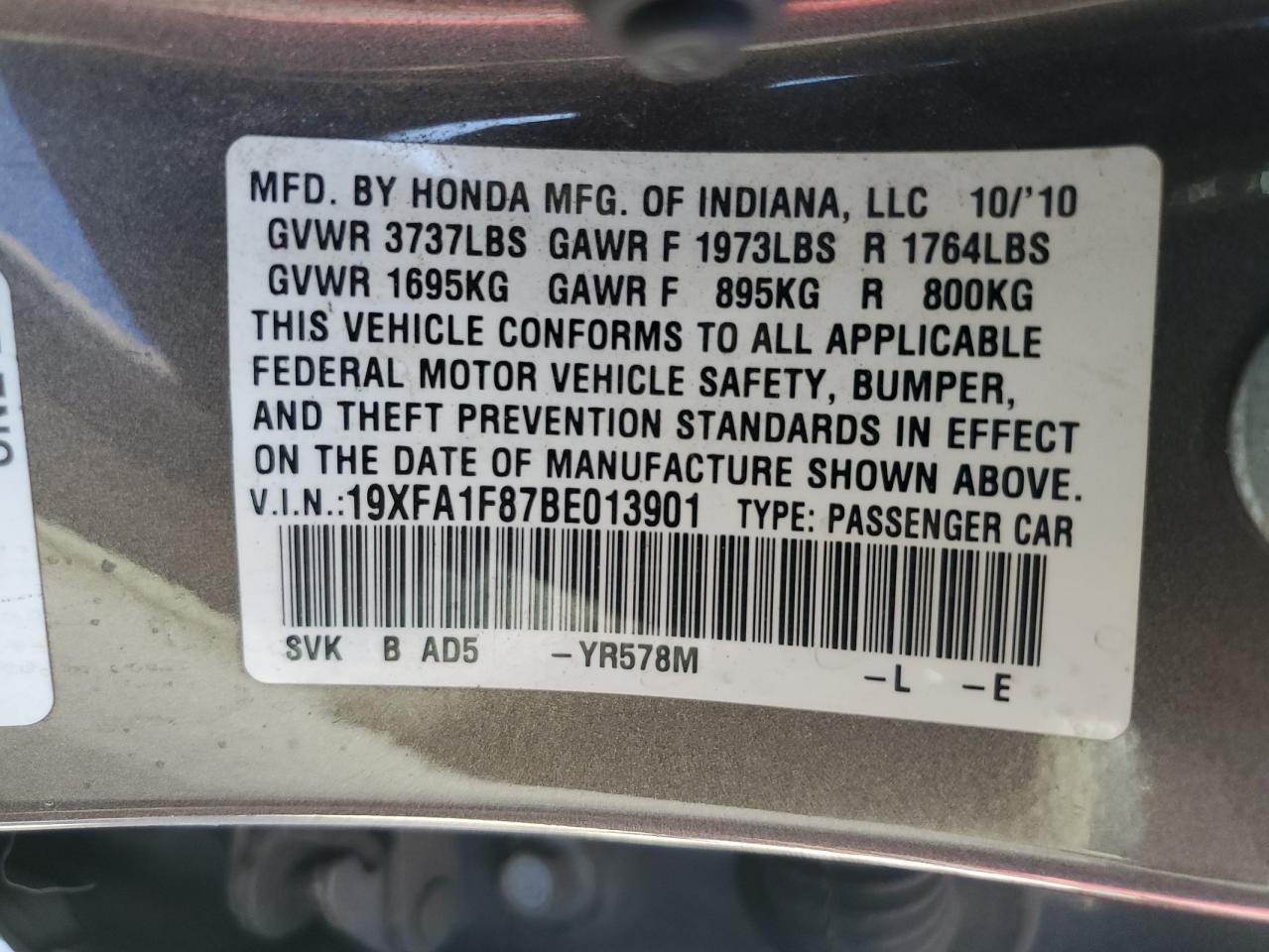 2011 Honda Civic - Image 12