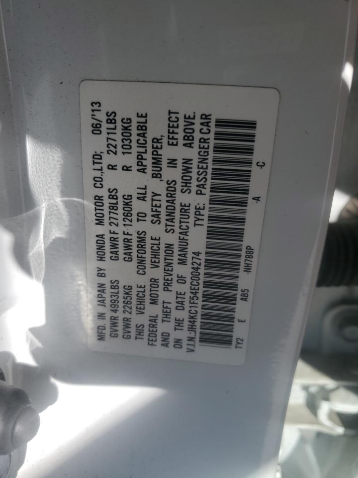 VIN JH4KC1F54EC004274 2014 ACURA RLX no.12