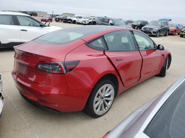  TESLA MODEL 3 2022 Червоний