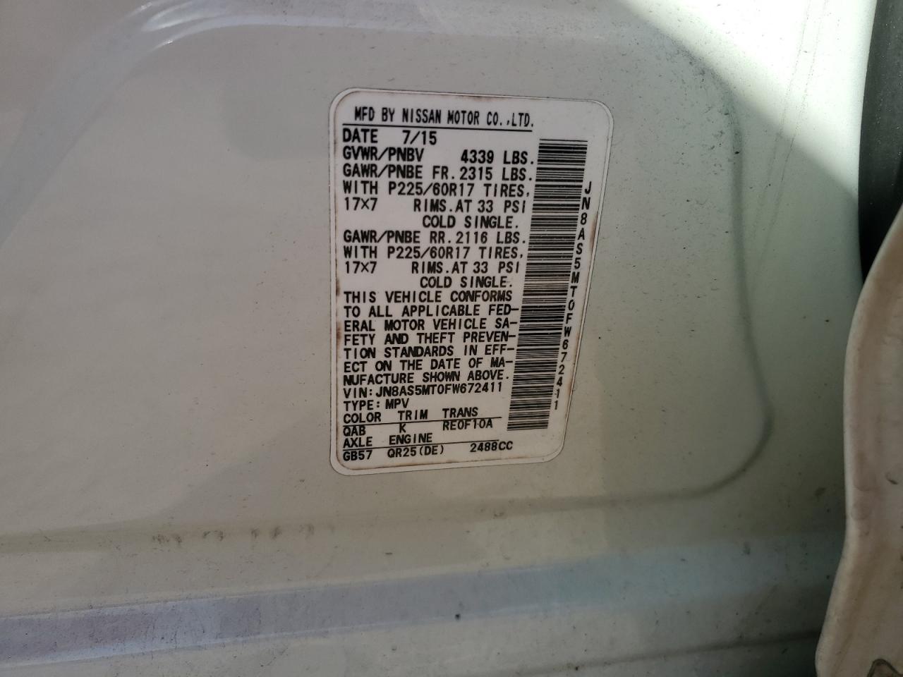 2015 Nissan Rogue - Image 15
