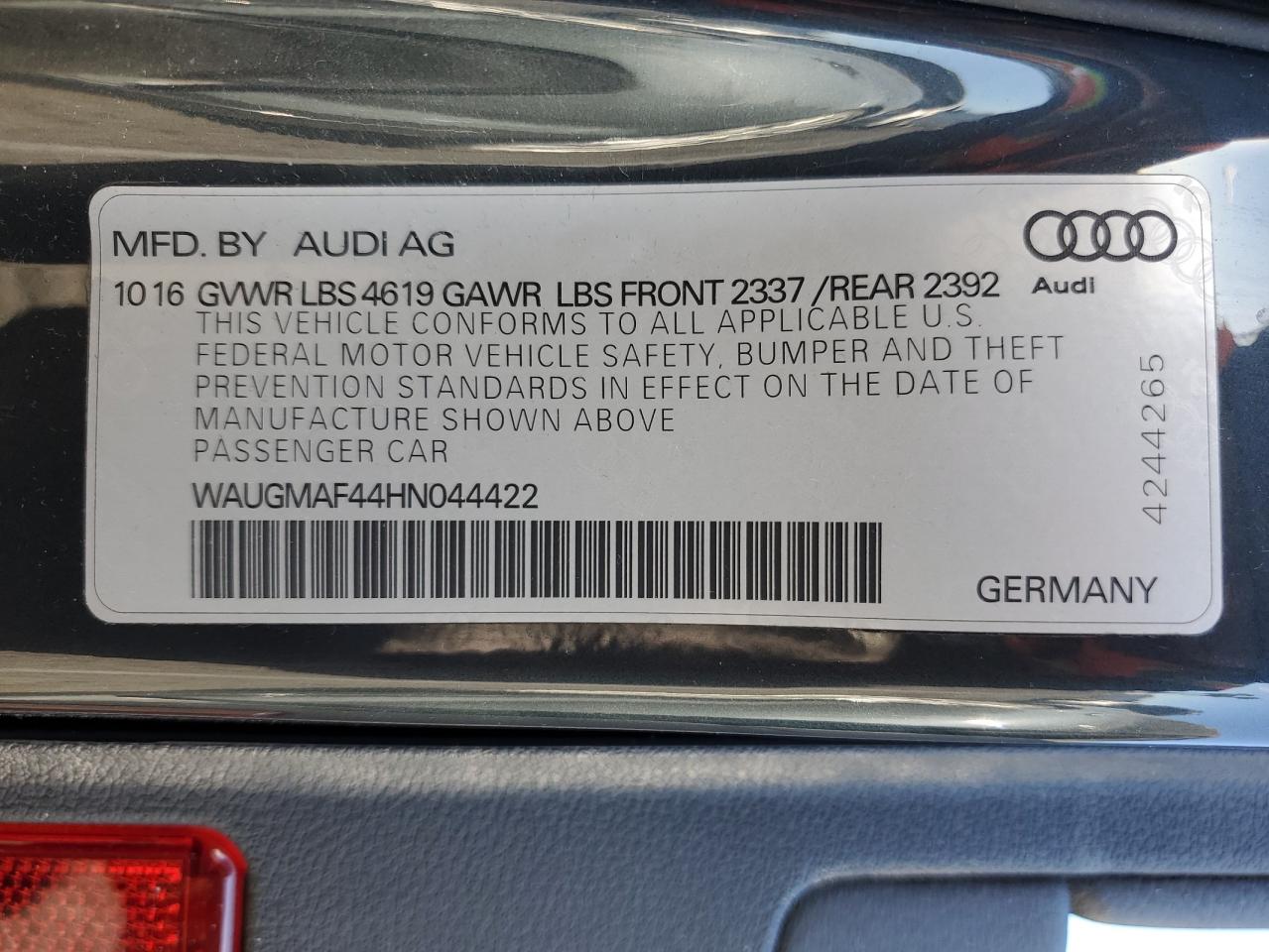 2017 Audi A4 - Image 13