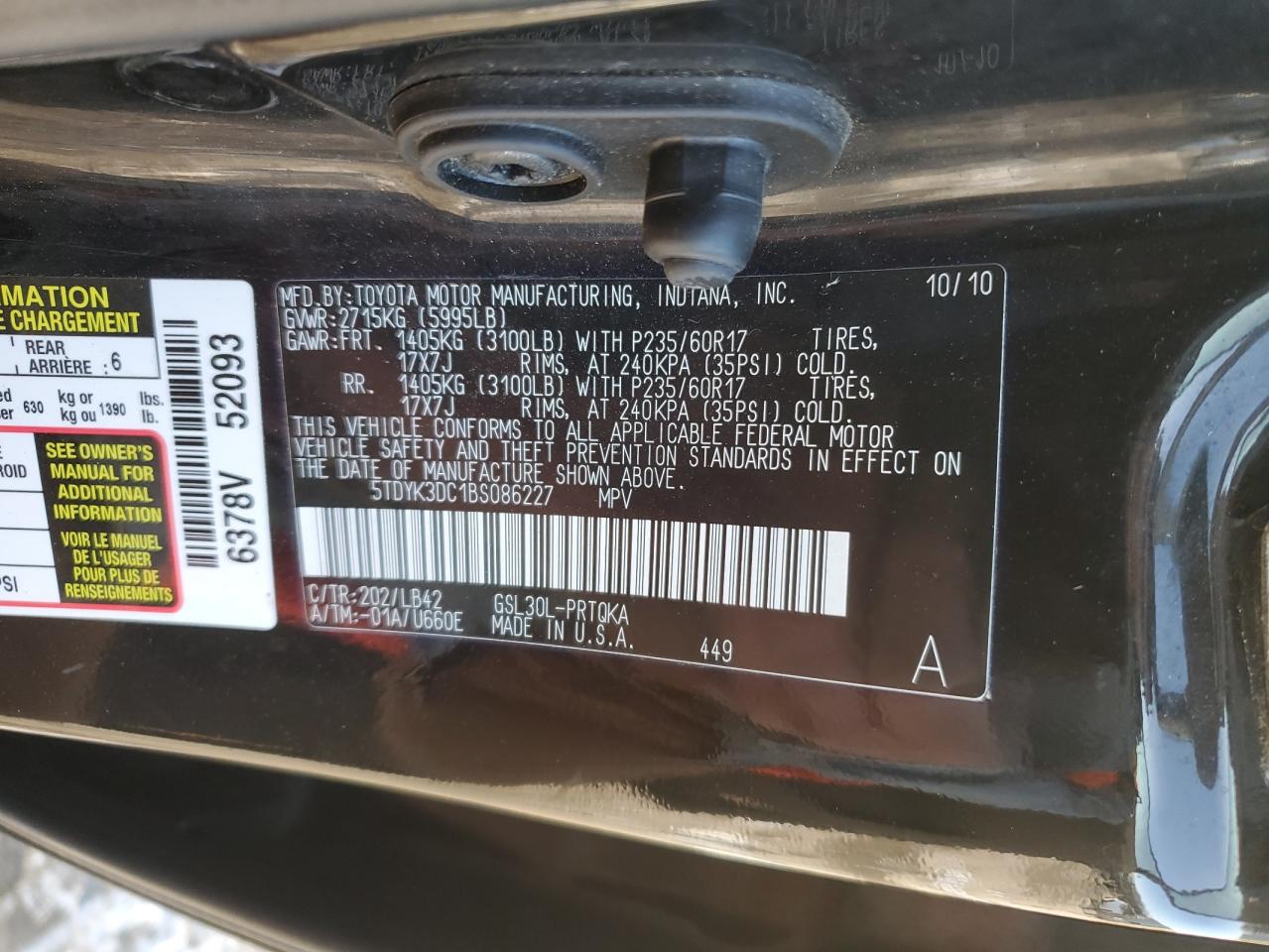 2011 Toyota Sienna - Image 13