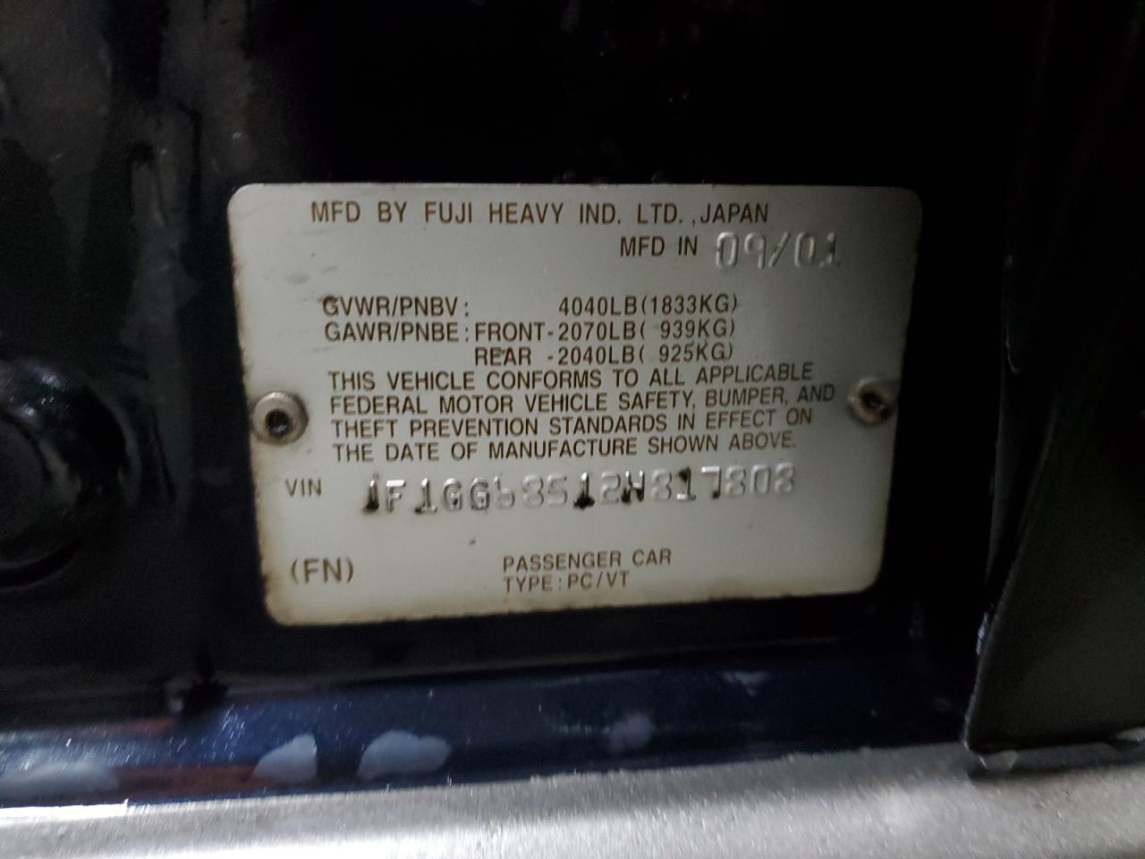2002 Subaru Impreza - Image 13