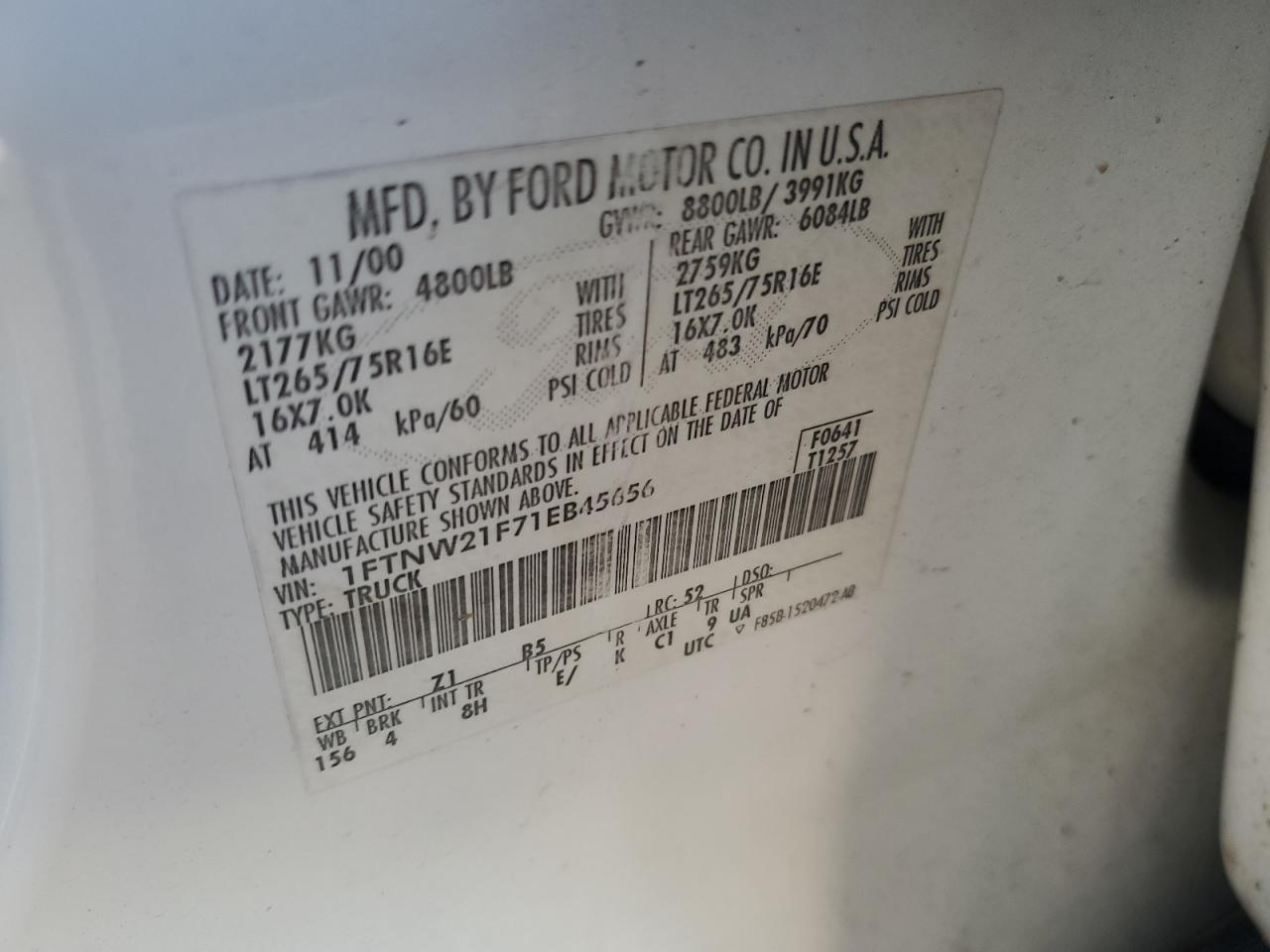 2001 Ford F250 - Image 14