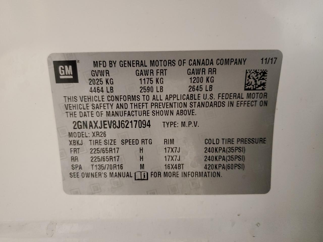2018 Chevrolet Equinox - Image 13