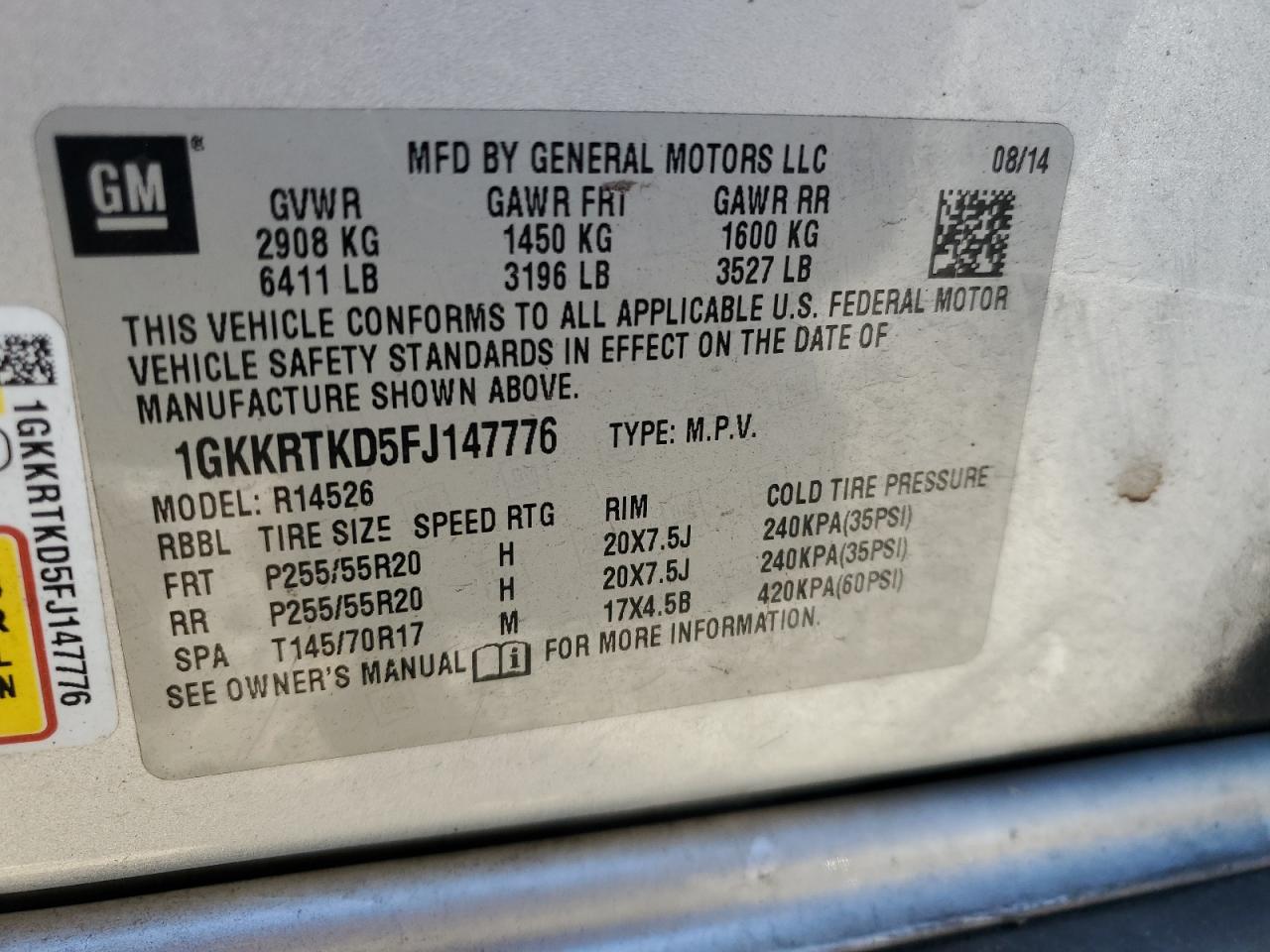 2015 GMC Acadia - Image 14